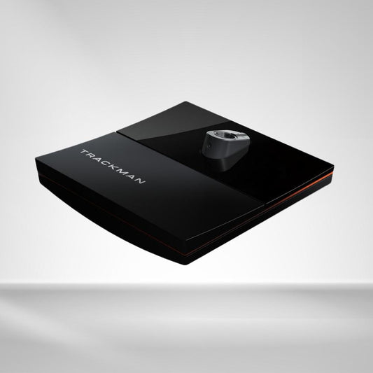 TrackMan Golf Launch Monitor in schwarz, modernes Golf Simulator Zubehör