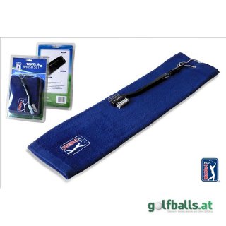 PGA TOUR Golf Towel and Club Brush Set