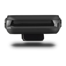 Schwarzer Golf Trolley Sensor aus Kunststoff, Nahaufnahme vor weißem Hintergrund