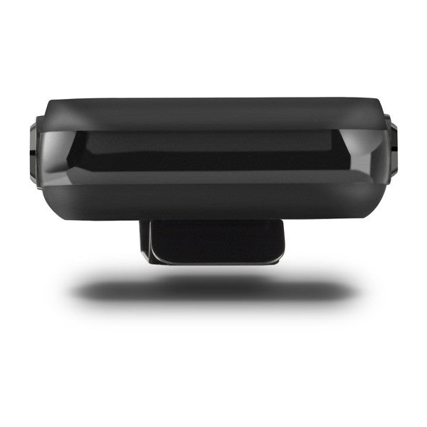 Schwarzer Golf Trolley Sensor aus Kunststoff, Nahaufnahme vor weißem Hintergrund