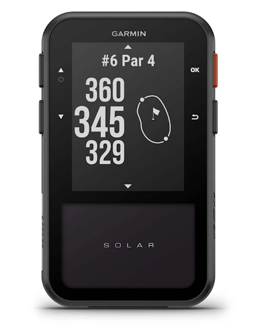 Garmin Golf GPS Entfernungsmesser mit Display, Solarbetrieb, Loch- und Distanzanzeige