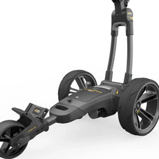 Elektrischer Golf Trolley in Schwarz mit drei Rädern, modernes Design, Outdoor Golf Zubehör
