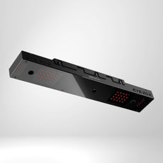 Golf Simulator Sensor Uneekor EYE XO2, schwarzes Gerät mit Kameras und LED-Leuchten