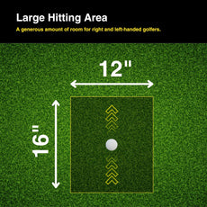 Große Golfmatte mit Abschlagfläche, Maße 12x16 Zoll, ideal für Indoor Golftraining