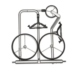 Zusammengeklappter moderner Golf Trolley aus leichtem Carbon mit drei Rädern.