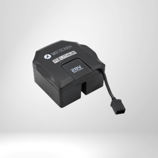 Lithium Batterie 28V für Golf E-Trolley, schwarz, Motocaddy Zubehör