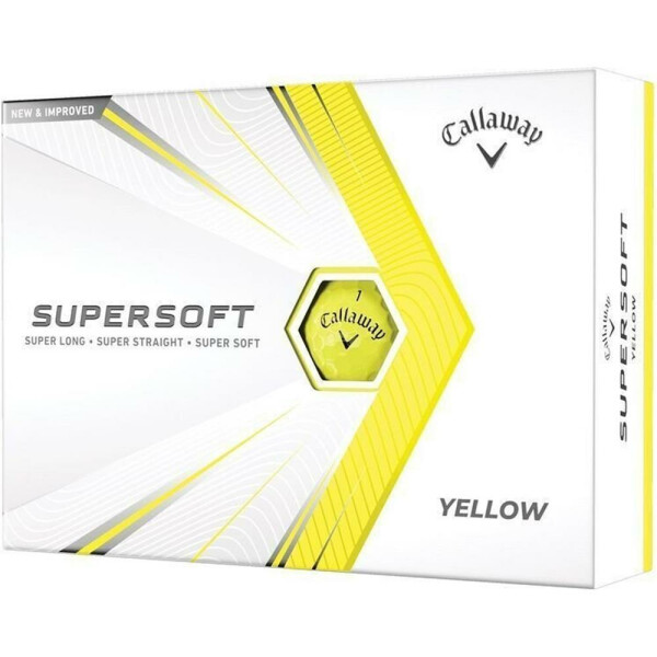 Callaway Supersoft Gelb - Neu inkl. Logo Druck