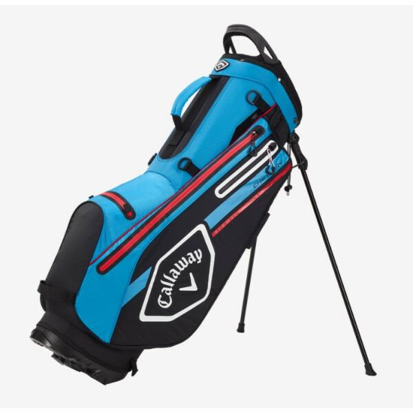 Callaway Chev Dry Stand Bag - Black/Cyan/Fire