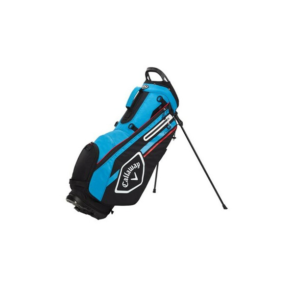 Callaway Chev Stand Bag 2021 - Black/Cyan/Fire