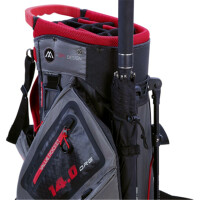 Big Max Dri Lite Hybrid 2 Stand Bag Charcoal-Black-Red