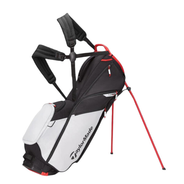 Taylormade Flextech Lite Stand Bag - Cool Grey Black Red