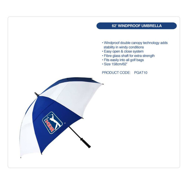 PGA TOUR Windproof Double Canopy Regenschirm