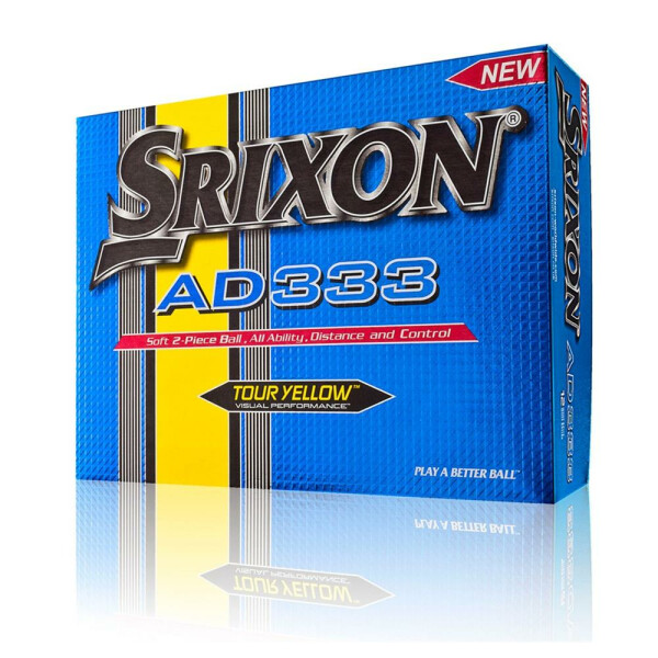 Srixon AD333 Gelb/Yellow Neu - mit Logo 4 farbig