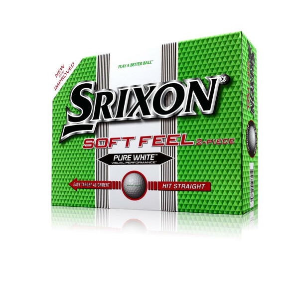 Srixon Soft Feel Weiss / White Neu - mit Logo 4 farbig