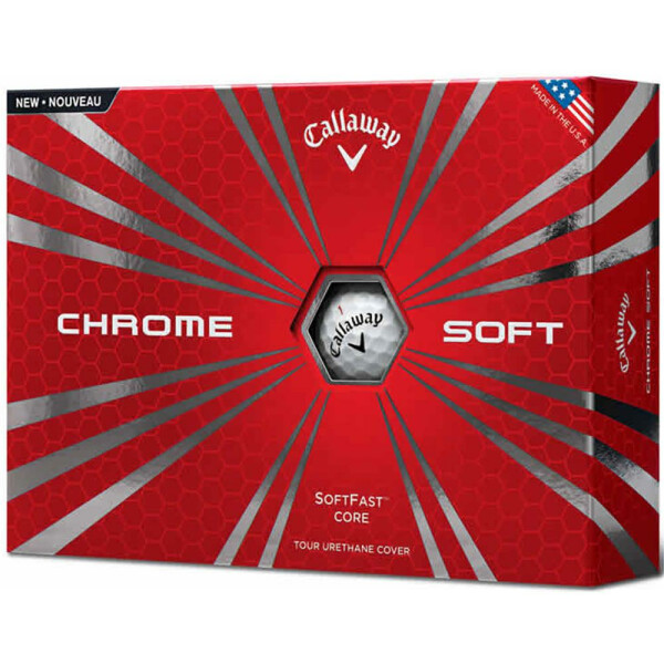 Callaway Chrome Soft Weiß - Neu inkl. Logo Druck