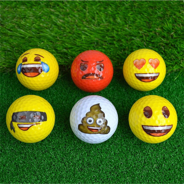 Emoji Golfball 6er Set